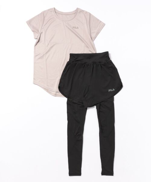 「FILA」 セットアップ LARGE ブラック レディース_画像7
