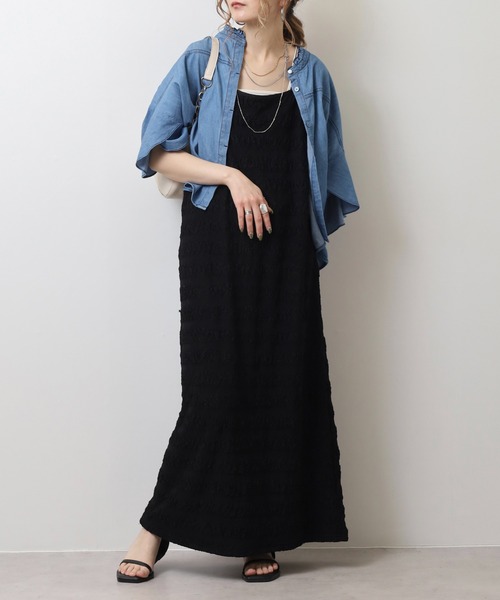 「EGLANTINE」 半袖ブラウス 40 ネイビー レディース_画像9