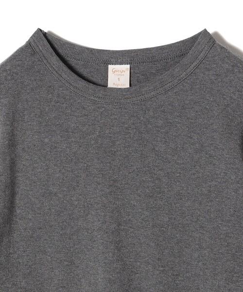 「gicipi」 半袖Tシャツ ONE SIZE グレー レディース_画像6
