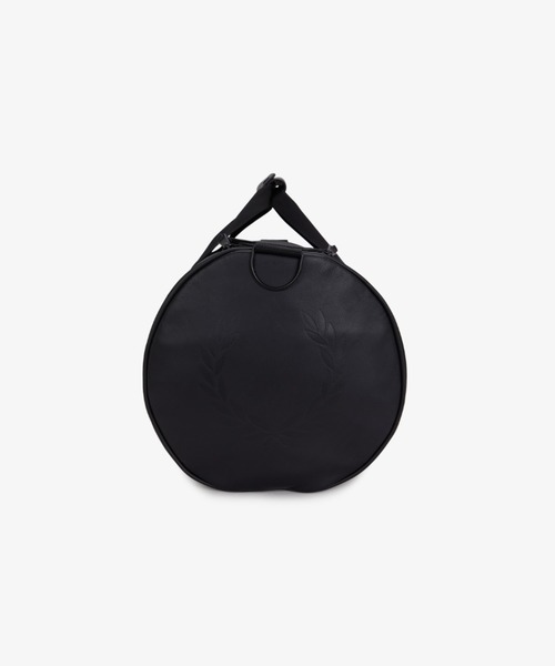 FRED PERRY（フレッドペリー） ドラムバッグ Black Canvas Large