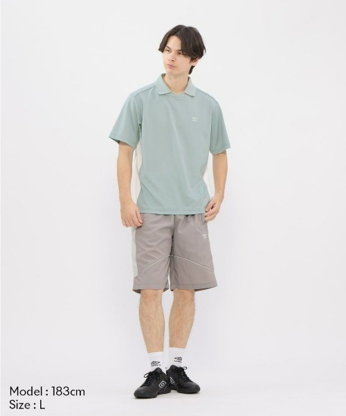 umbro（アンブロ） tシャツ ダンボールニット襟付き半袖シャツ メンズ