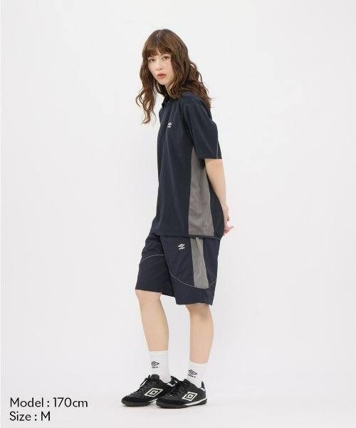 umbro（アンブロ） tシャツ ダンボールニット襟付き半袖シャツ メンズ