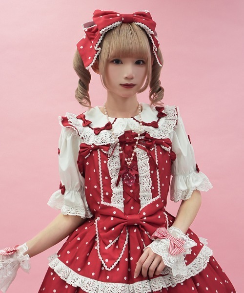 Chalmiere（シャルミエール） ワンピース スウィートドットジャンスカ