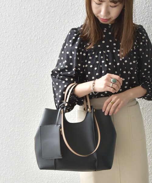 「SHIPS any」 2WAYバッグ ONE SIZE ブラック レディース_画像8