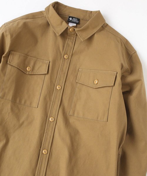 gym master（ジムマスター） シャツ ストレッチバックツイル シャツ