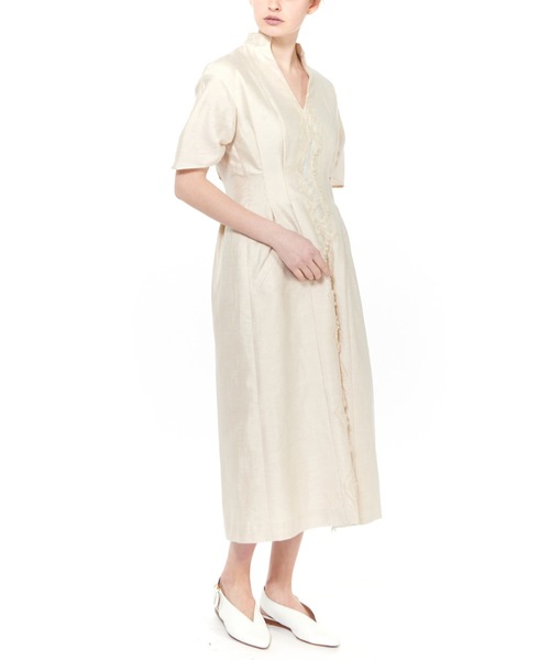 注目の ワンピース Lautashi ウールジャガードバトルドレス 期間限定特価 Www Maxipiso Com Ar