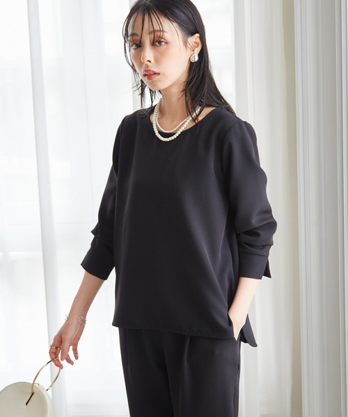 Second Style ブラック2つボタンセットアップ RANAN（ラナン） セレモニースーツ セットアップ 「2点セット」洗える