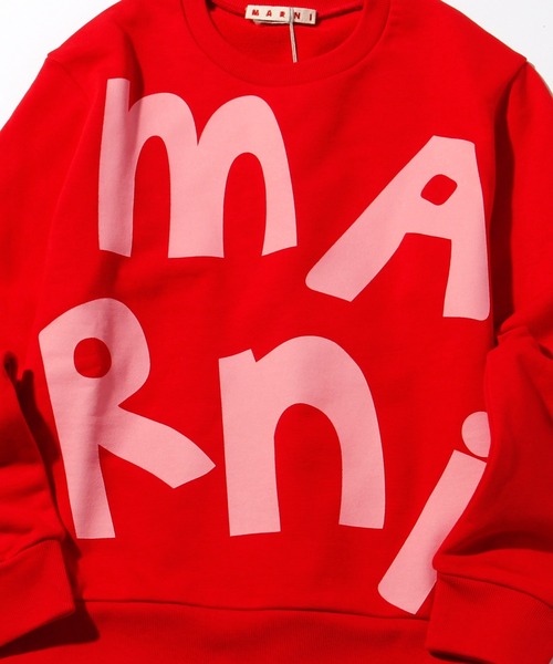 Marni マルニ ブランドロゴ長袖スウェット キッズ ブランド こども服 かっこいい 子供服 おしゃれ かわいい 女の子