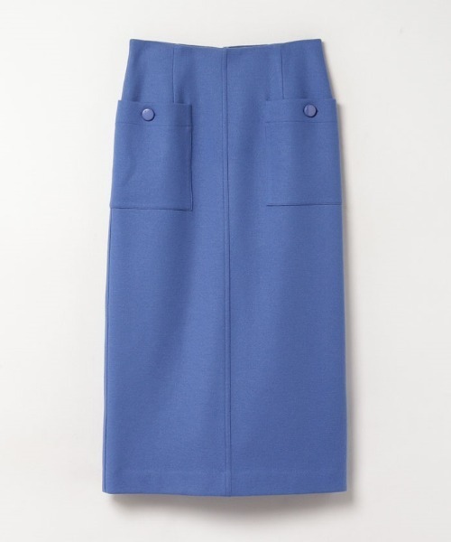 allureville（アルアバイル） スカート カラーメルトン釦付きタイト  