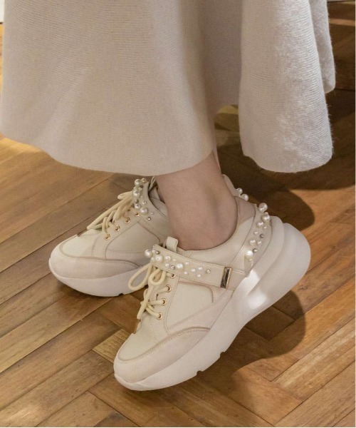 RANDA パール×ビジュースニーカー RANDA スニーカー パール×ビジュースニーカー レディース