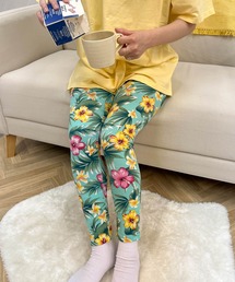 Healthknit（ヘルスニット） レギンス スパッツ 「 」花柄 ボタニカル