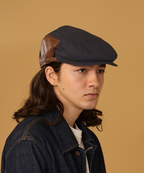 arth（アース） 帽子 ベレー帽 arth LEATHER COMBI HUNTING / アース