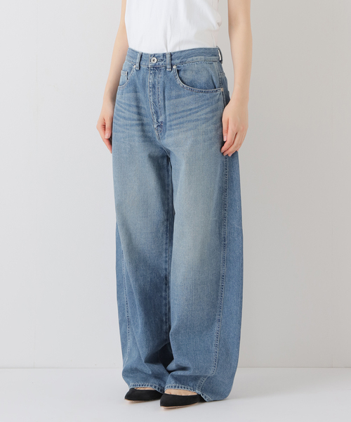 FRAMeWORK ワイドレッグデニムパンツ　カーブパンツ40 FRAMeWORK パンツ デニム ジーンズ denim カーブパンツ