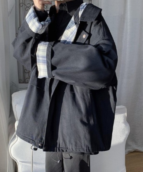 sorule マウンテンパーカー ウインドブレーカー 裏チェックマウンテン