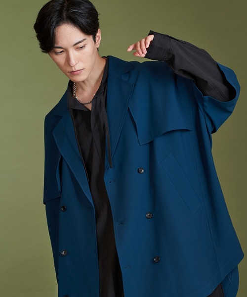 NO ID.（ノーアイディー） ポンチョ 「NO ID.」Dolman Half Sleeve