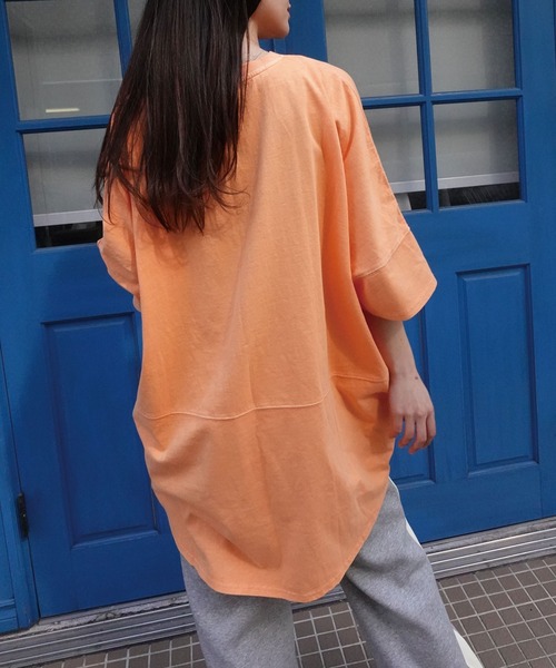 CORNERS（コーナーズ） tシャツ ピグメントBEARオーバーサイズTシャツ