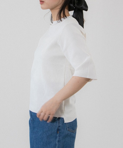 ニット セーター Sirin定番 5分袖ニットトップス レディース Sirin ニット セーター Sirin定番 5分袖ニットトップス