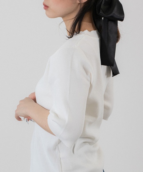 ニット セーター Sirin定番 5分袖ニットトップス レディース Sirin ニット セーター Sirin定番 5分袖ニットトップス