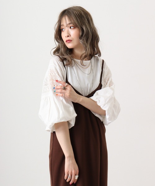 tシャツ Eglantine バルーン袖プルオーバー レディース
