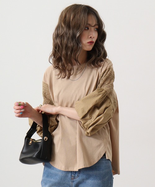 tシャツ Eglantine バルーン袖プルオーバー レディース EGLANTINE tシャツ Eglantine バルーン袖プルオーバー