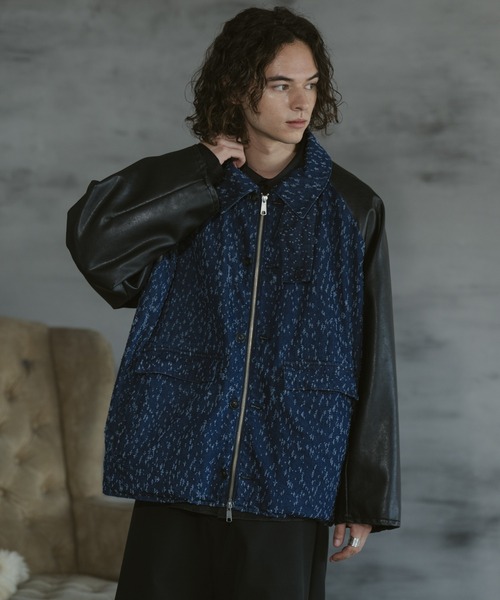 Casper John スカジャン　アウター セール】Dragon embroidery detachable SUKAJAN/ドラゴンエン