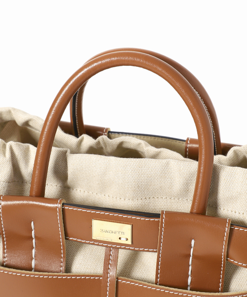 Y*y様 美品✳︎ ZANCHETTI(ザンケッティ)WOVEN SHOPPER Zanchetti（ザンケッティ） トートバッグ バッグ 「ZANCHETTI