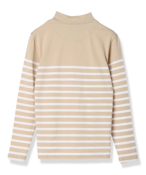 サイズ：S Felisi フェリージ IL GOLF ハイネック半袖Tシャツ ボーダー柄 ホワイト系 [240101422611] ゴルフウェア レディース ストスト サイズ：S Felisi フェリージ IL GOLF ハイネック半袖Tシャツ