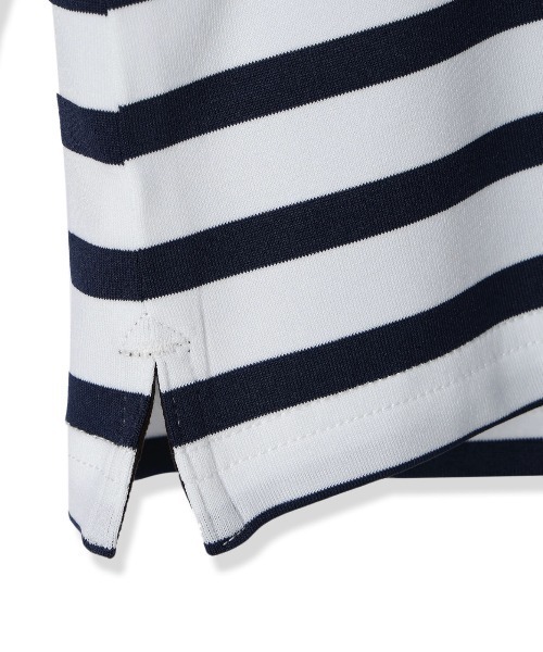 サイズ：S Felisi フェリージ IL GOLF ハイネック半袖Tシャツ ボーダー柄 ホワイト系 [240101422611] ゴルフウェア レディース ストスト Felisi Golf tシャツ レディース｜Felisi Golf（フェリージ