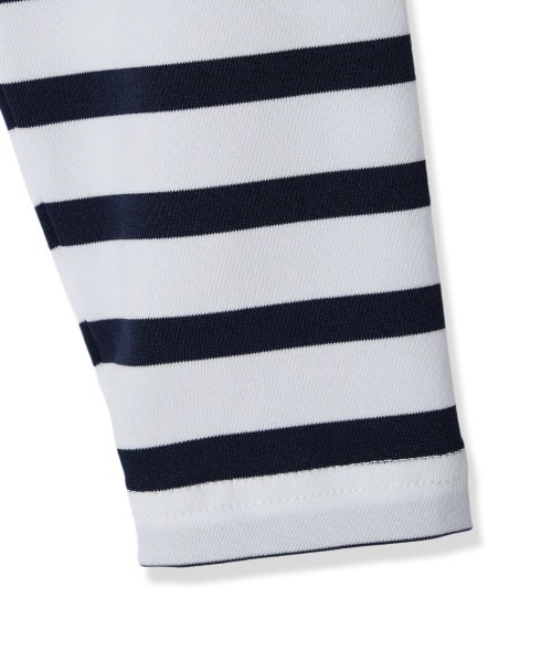 サイズ：S Felisi フェリージ IL GOLF ハイネック半袖Tシャツ ボーダー柄 ホワイト系 [240101422611] ゴルフウェア レディース ストスト サイズ：S Felisi フェリージ IL GOLF ハイネック半袖Tシャツ