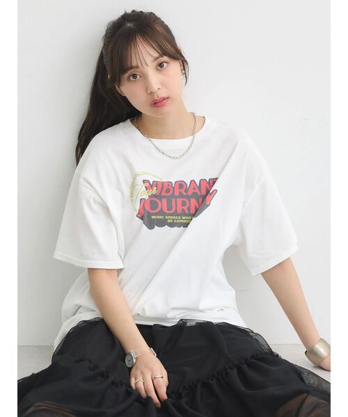 earth music&ecology tシャツ ヴィンテージライクツアーTee