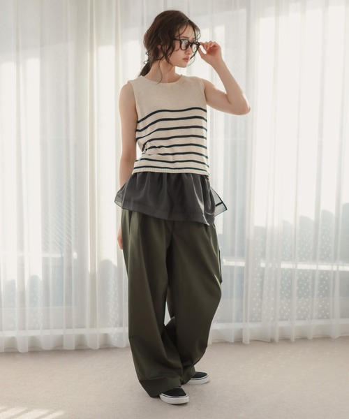 HEILIS（ヘイリス） サマーニット ニット セーター ショート丈