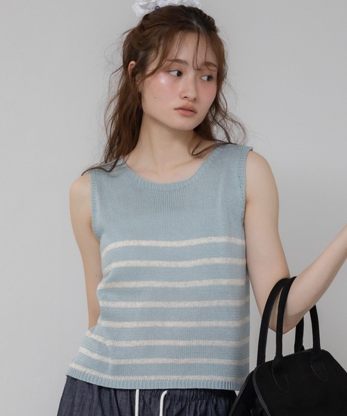HEILIS（ヘイリス） サマーニット ニット セーター ショート丈