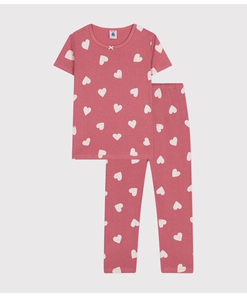 【新品✨】未開封　プチバトー　キッズパジャマ　３点セット128㌢　女の子 PETIT BATEAU（プチバトー） パジャマ 半袖長ズボンパジャマ キッズ