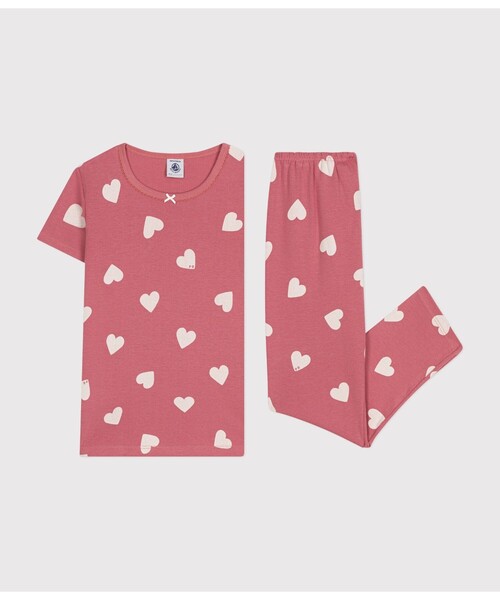 PETIT BATEAU（プチバトー） パジャマ 半袖長ズボンパジャマ キッズ