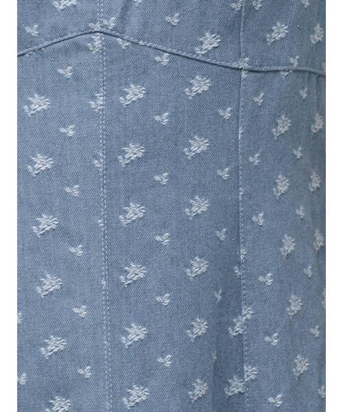 CALNAMUR ワンピース DENIM JACQUARD FLOWER OP/デニム