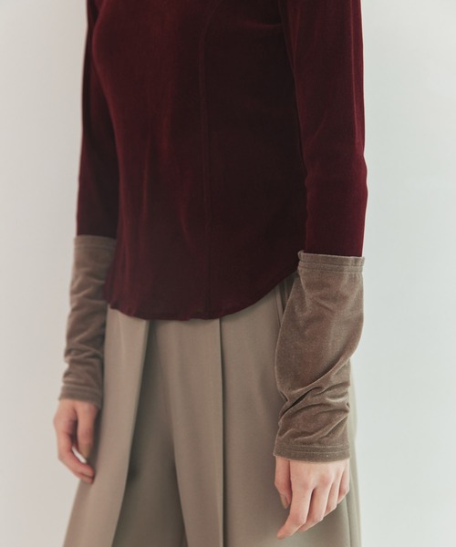 UNITED TOKYO（ユナイテッドトウキョウ） tシャツ バイカラーベロア