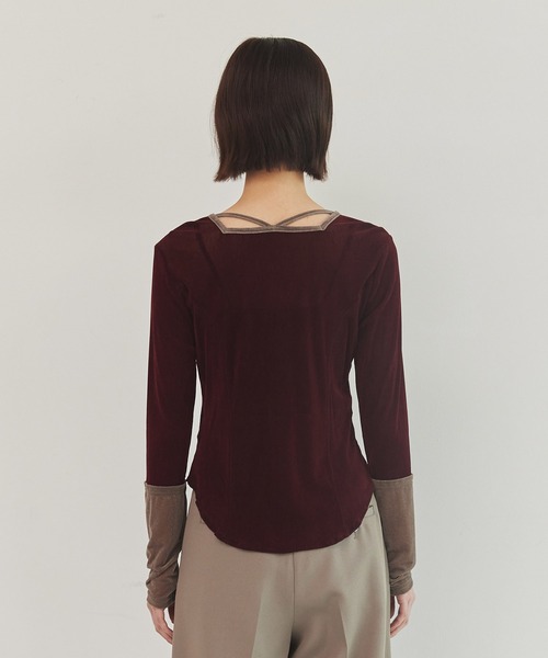 UNITED TOKYO（ユナイテッドトウキョウ） tシャツ バイカラーベロア