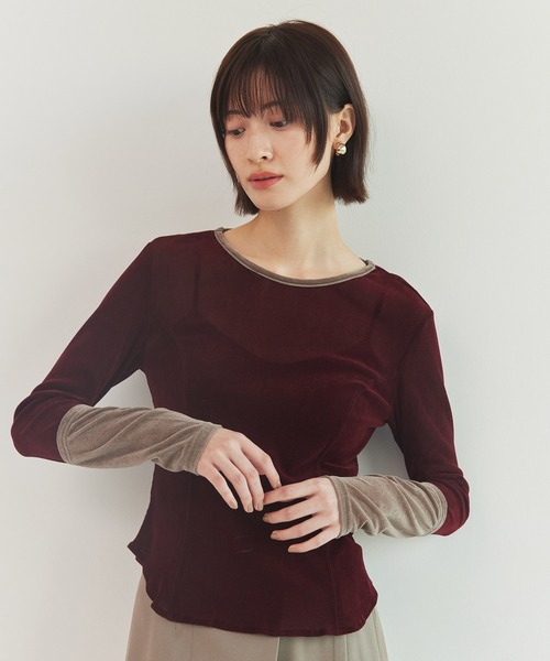 UNITED TOKYO（ユナイテッドトウキョウ） tシャツ バイカラーベロア