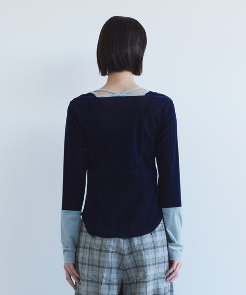 UNITED TOKYO（ユナイテッドトウキョウ） tシャツ バイカラーベロア