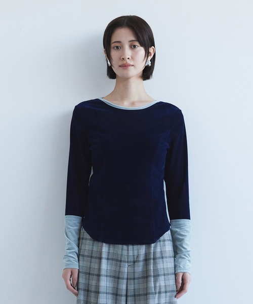 新品★UNITED TOKYO ユナイテッドトウキョウ　バイカラープルオーバー UNITED TOKYO（ユナイテッドトウキョウ） tシャツ バイカラーベロア