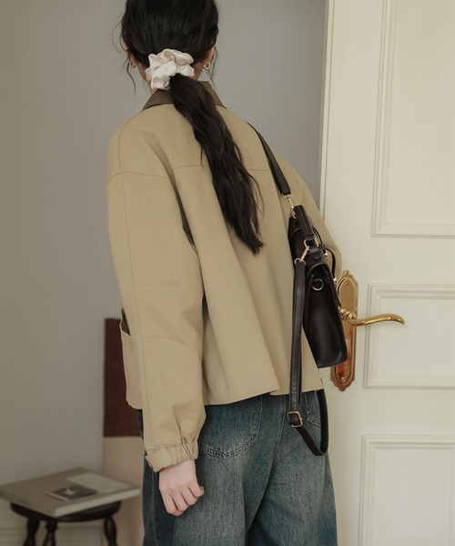 ジャケット・アウター baco BANICO ブルゾン アウター 「Banico」襟切替ジャケット レディース