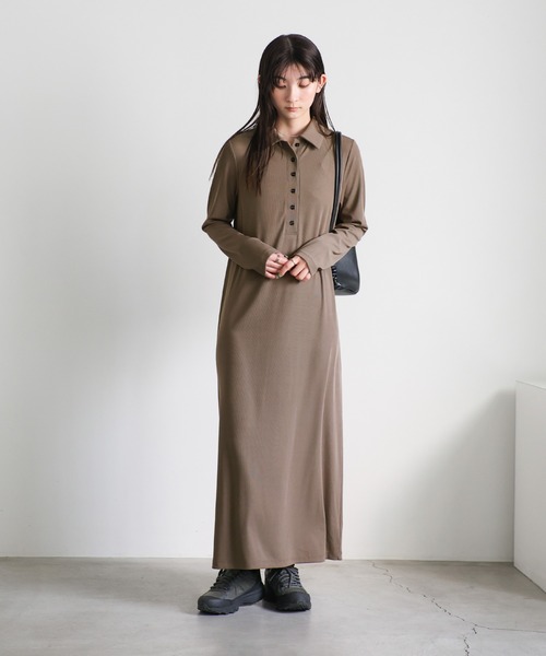 moka様 select MOCA（セレクトモカ） ワンピース ポロリブワンピース