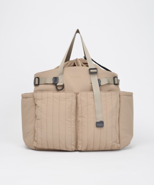 ソルプレーサ❤キルティングショルダートートバック❤グレージュ❤ SOLPRESA（ソルプレーサ） ショルダーバッグ バッグ ○「洗濯機洗い