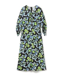ボールジィ　スプリングフラワープリントドロストギャザーワンピース　25AW完売品 Ballsey（ボールジィ） ワンピース スプリングフラワープリント