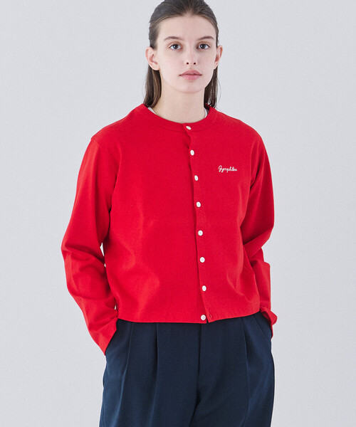 カーディガン Gymphlex | コットン 長袖ショートカーディガン WOMEN レディース
