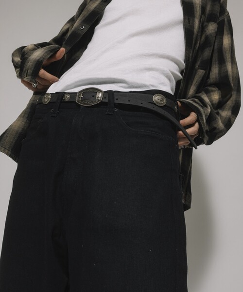 FREAK'S STORE ベルト デザインバックル コンチョベルト メンズ