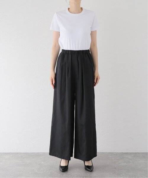 VERMEIL par iena パンツ シルクライクサテン リラックスパンツ
