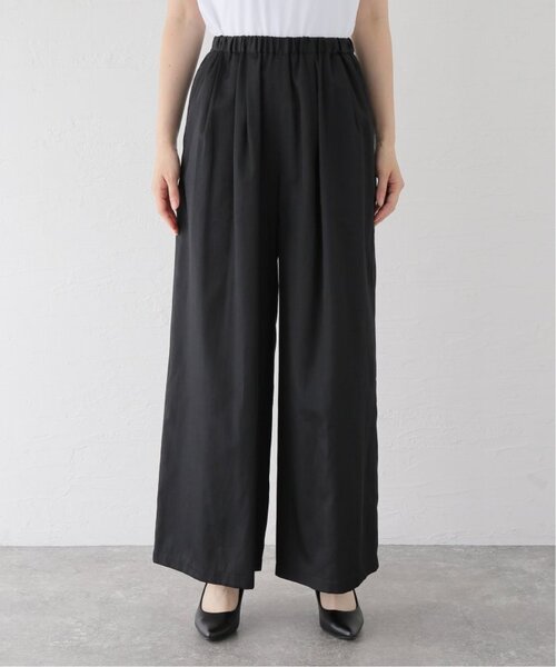 VERMEIL par iena パンツ シルクライクサテン リラックスパンツ