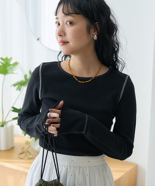 T✴︎即購入可ページ 【124】 FREAK'S STORE tシャツ メッシュ ロンT/シアートップス