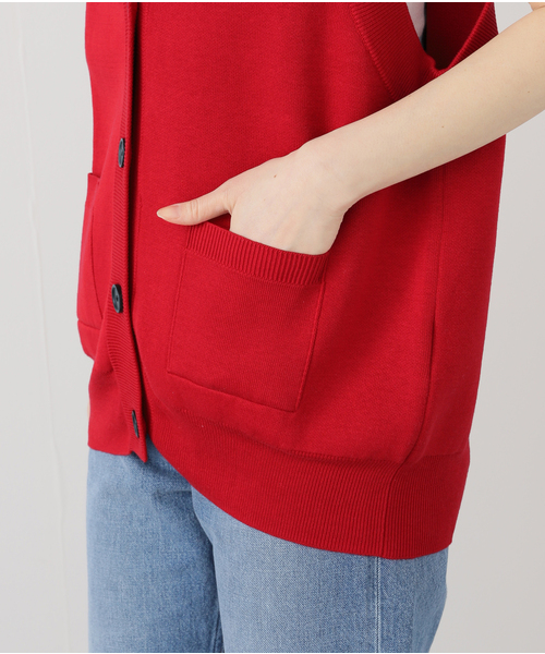 ORR ベスト ジレ ORR/オル Silk-blend V-neck Vest レディース